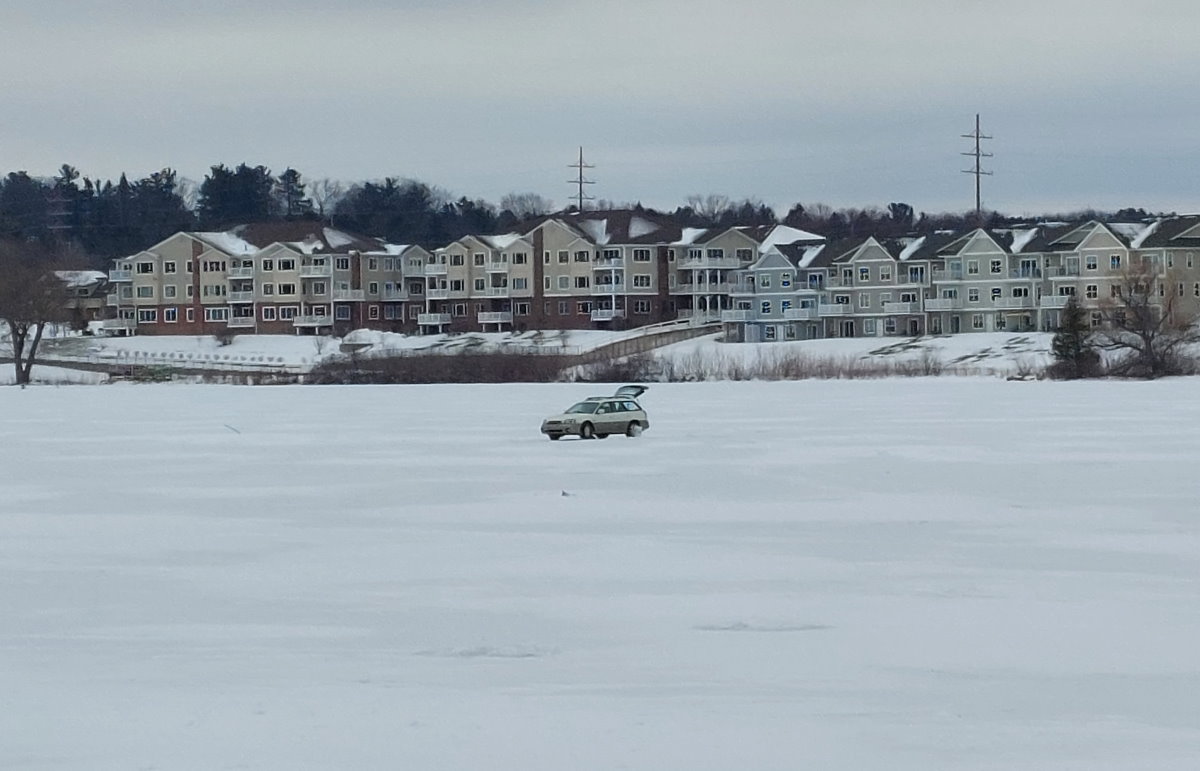 Subaru on the lake