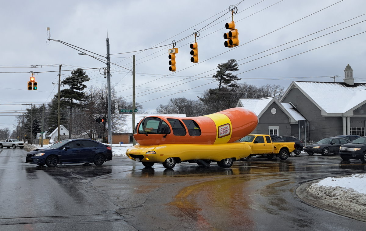 Wienermobile on Fourteenth Street