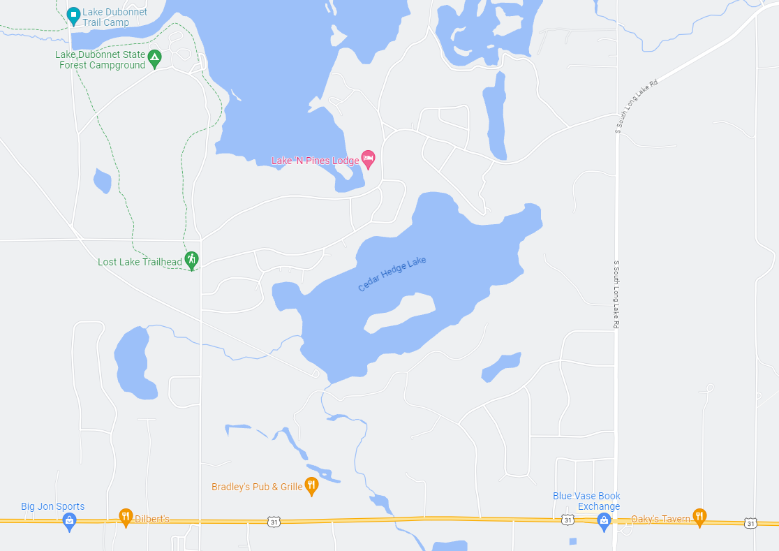Lost Lake Pathways map